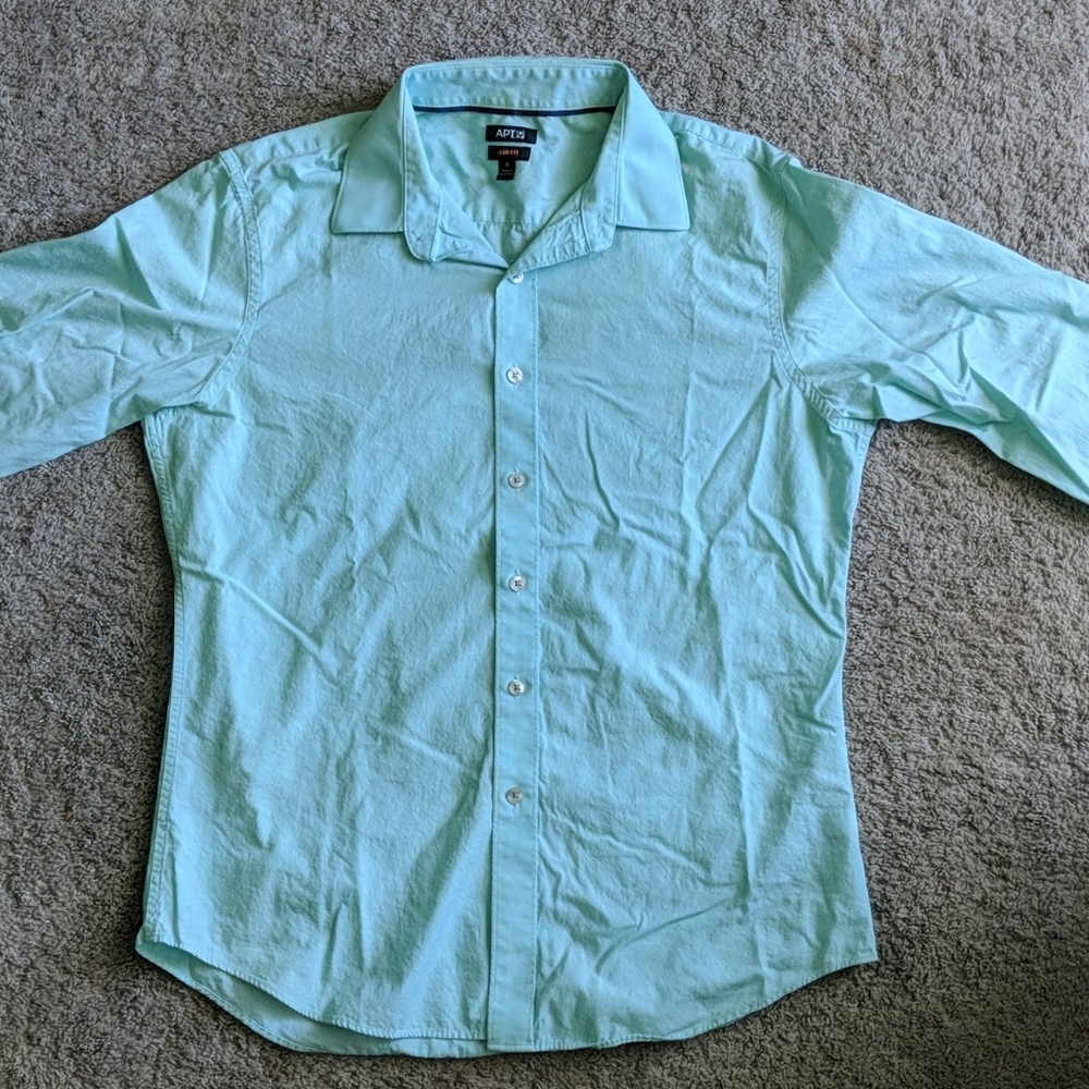 Mint green dress shirt